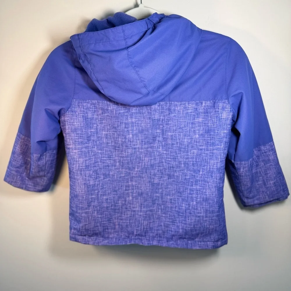 Swiss Tech Kids Waterproof Purple Girls Hooded Coat size 5T